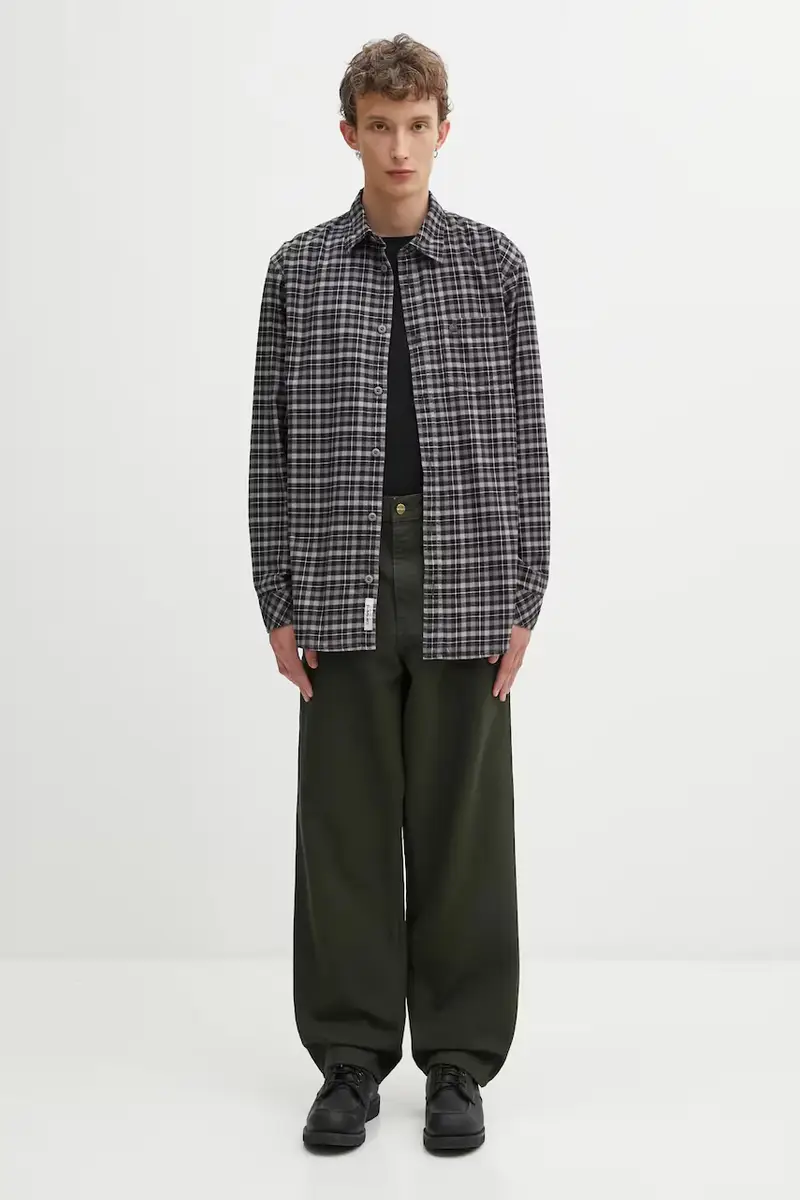 pantaloni in cotone Simple Pant uomo colore verde I031220.4902 miniatura 5