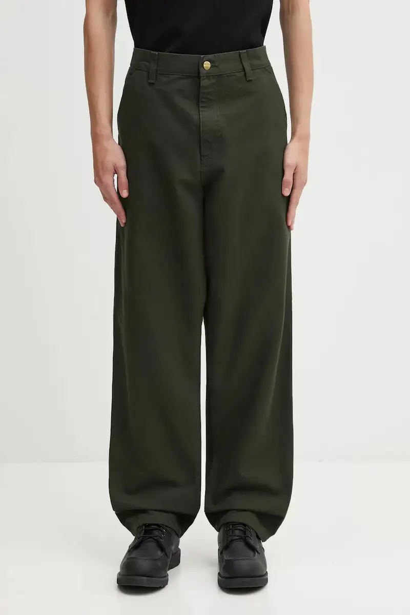 pantaloni in cotone Simple Pant uomo colore verde I031220.4902