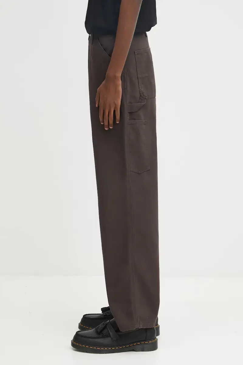 pantaloni in cotone Single Knee Pant I031497.4702 Marrone miniatura 2