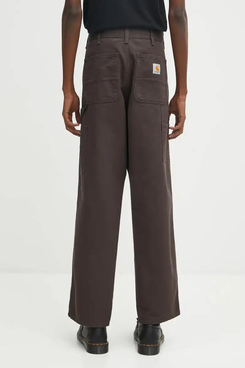 pantaloni in cotone Single Knee Pant I031497.4702 Marrone miniatura 3