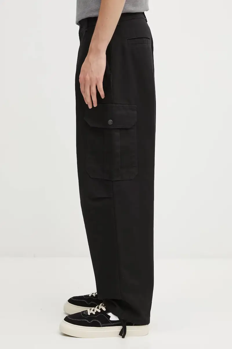 pantaloni in cotone Stanton Cargo Pant uomo colore nero I035656.8906 miniatura 2