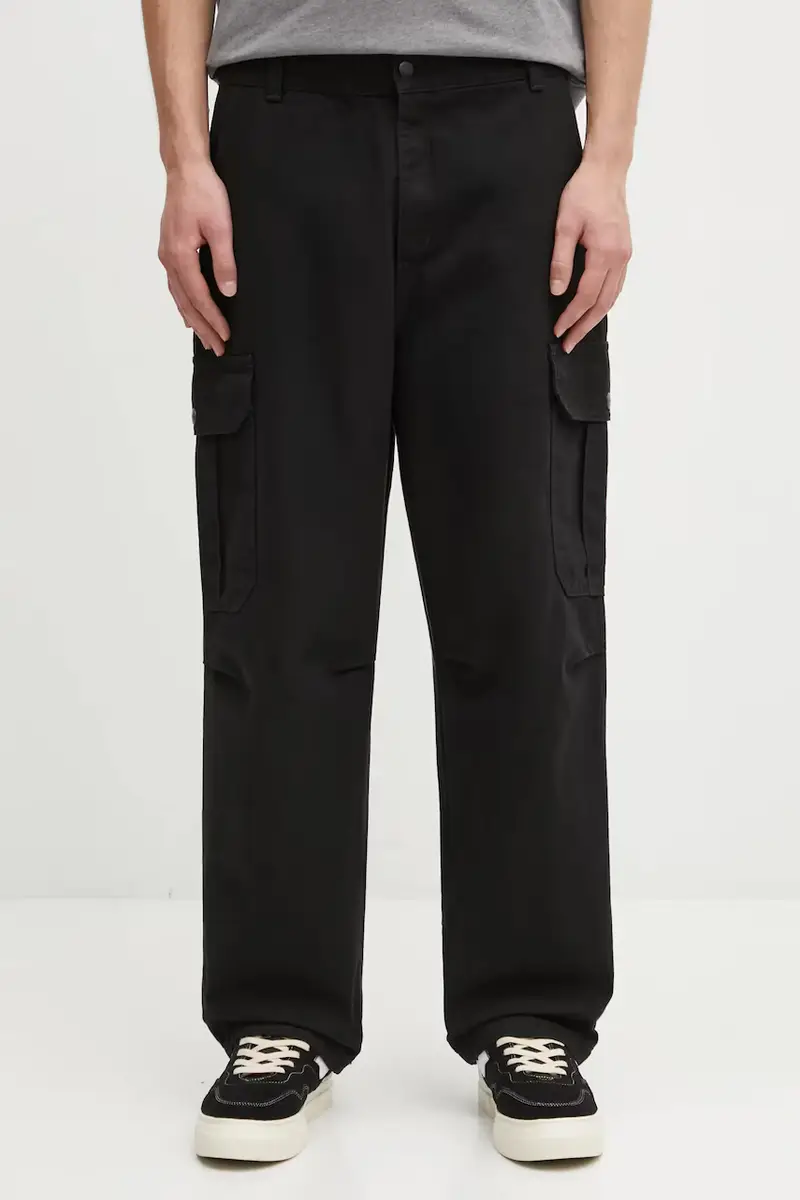 pantaloni in cotone Stanton Cargo Pant uomo colore nero I035656.8906
