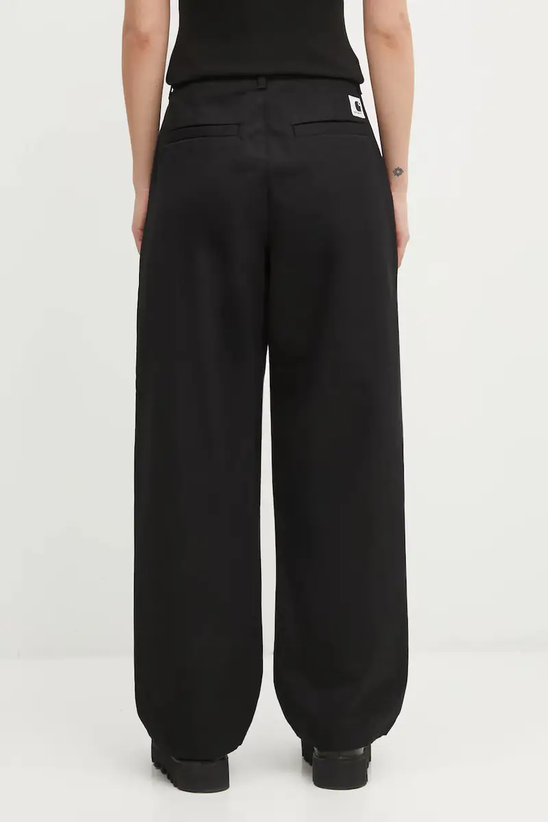 pantaloni in cotone W Brady Pant donna colore nero I036328.8902 miniatura 3
