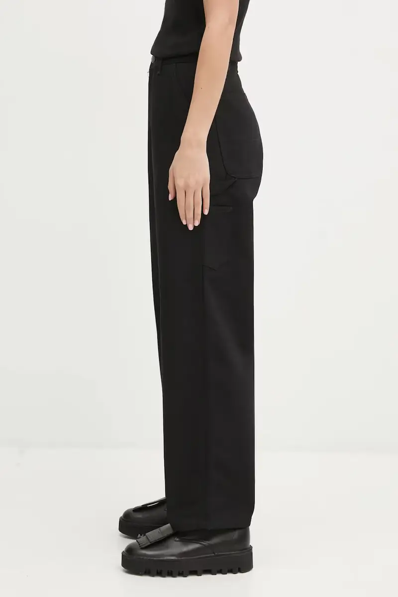 pantaloni in cotone W Brandon Single Knee Pant donna colore nero I036322.8901 miniatura 2