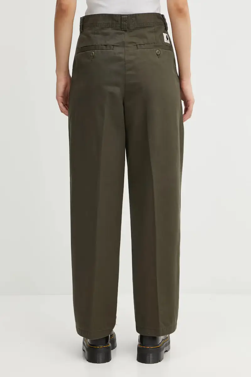 pantaloni in cotone W' Novi Pant donna colore verde I035683.6306 miniatura 3