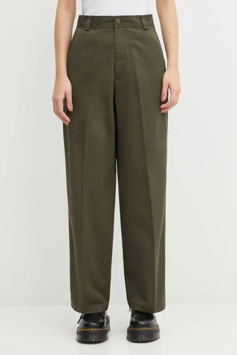 pantaloni in cotone W' Novi Pant donna colore verde I035683.6306