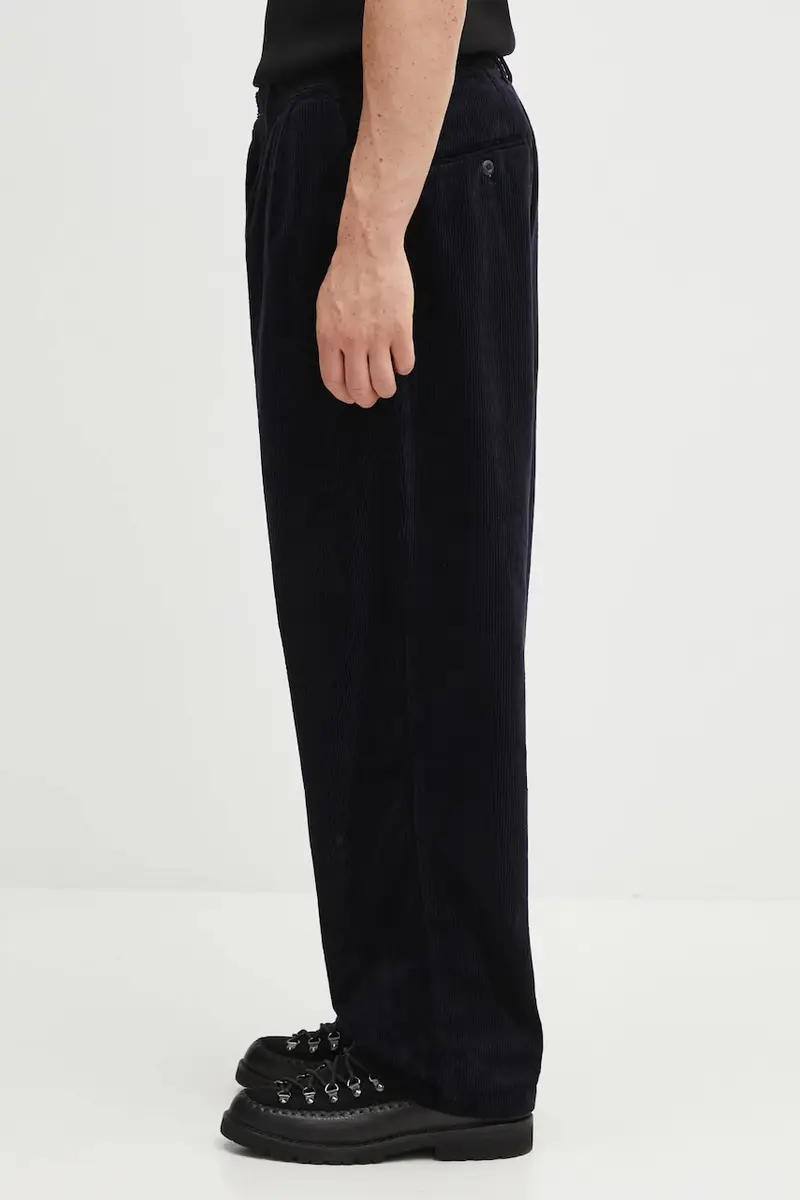 pantaloni in velluto a coste Evan Pant uomo colore blu navy I033757.1C02 miniatura 2