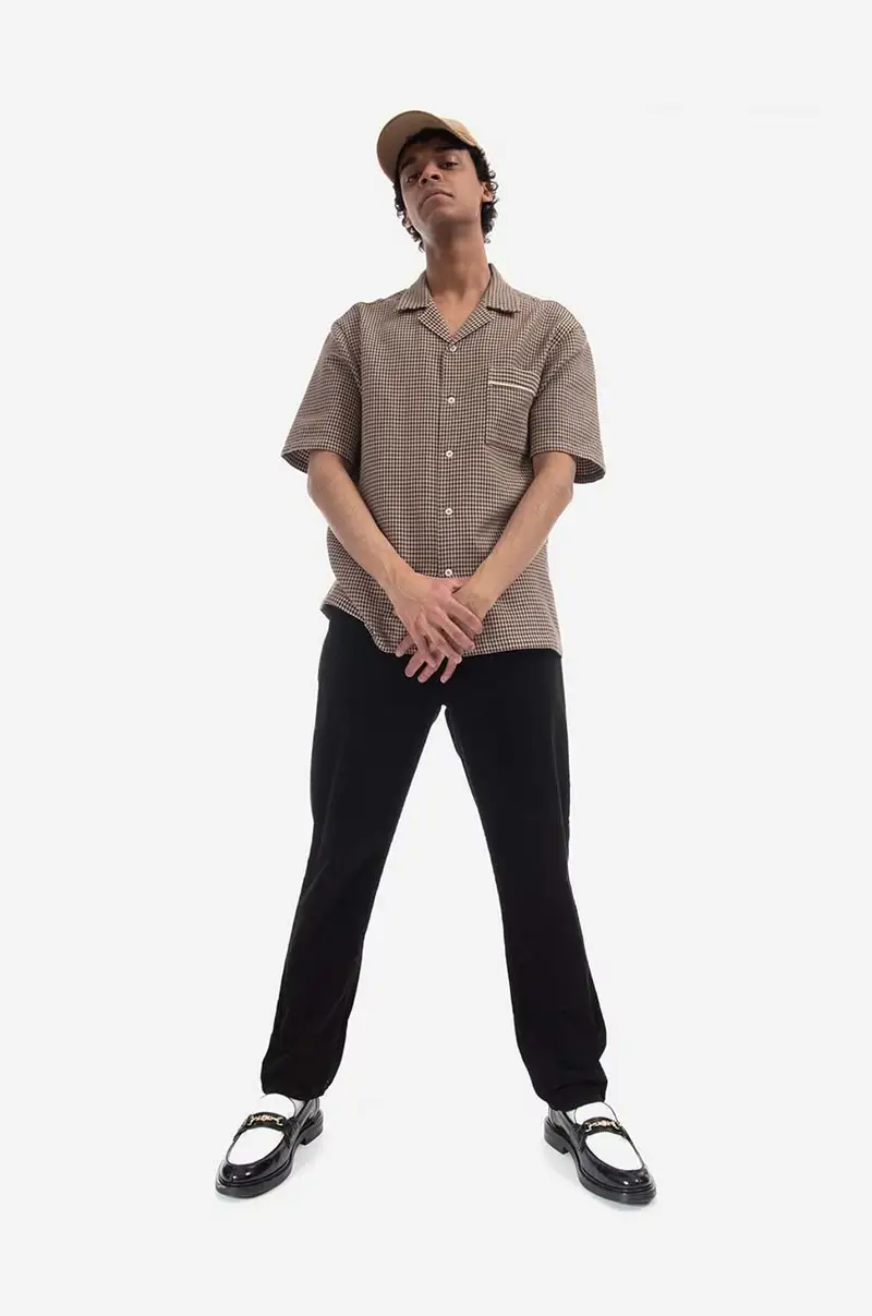 pantaloni in velluto a coste Newel Nero miniatura 2