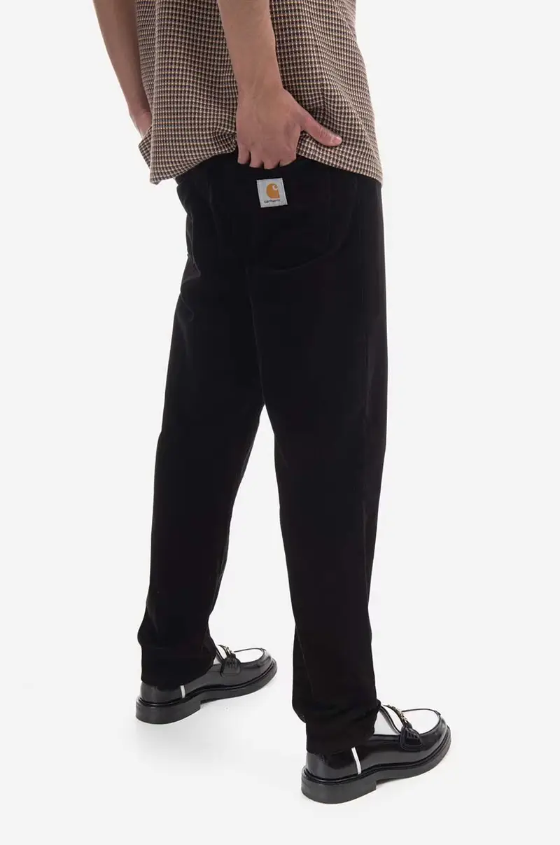 pantaloni in velluto a coste Newel Nero miniatura 3