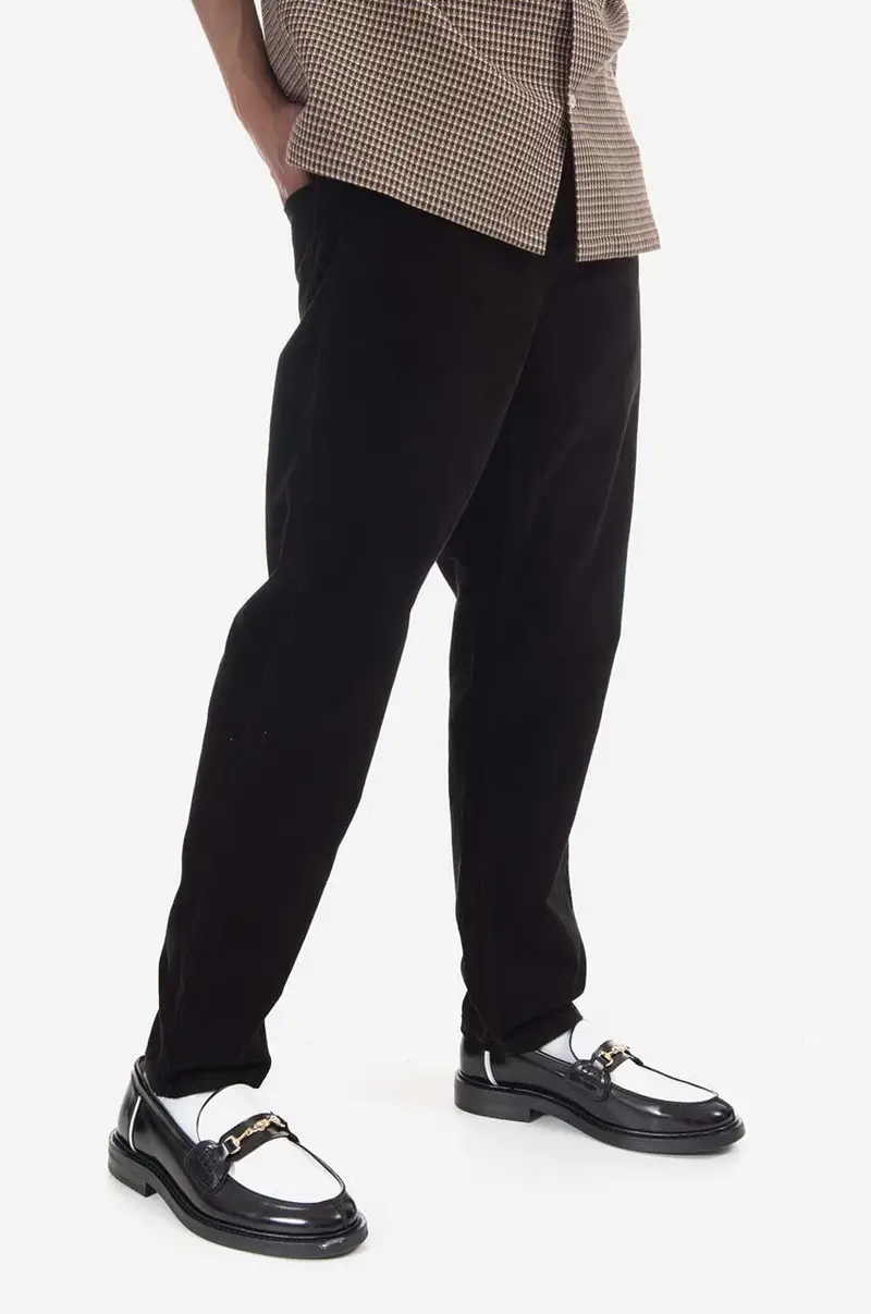 pantaloni in velluto a coste Newel Nero