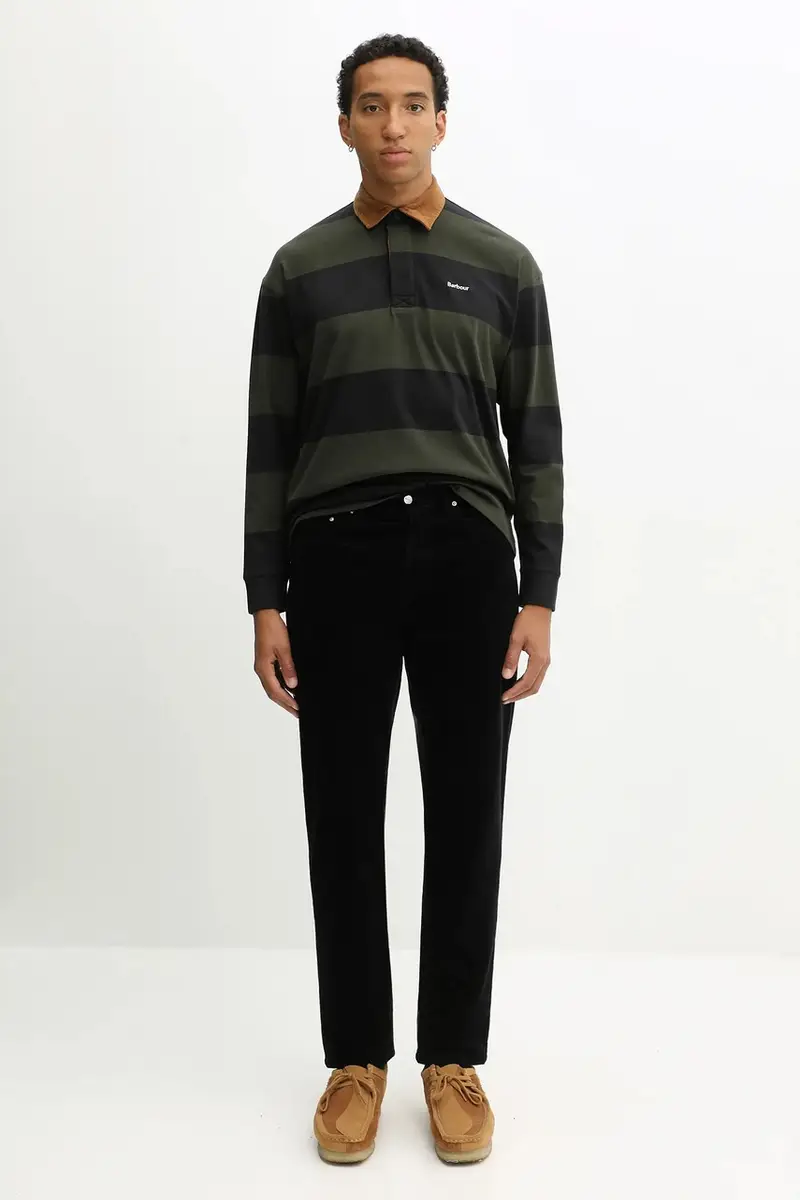 pantaloni in velluto a coste Newel Pant uomo colore blu navy I027232.1C02 miniatura 5