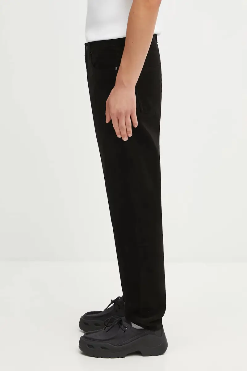 pantaloni in velluto a coste Newel Pant uomo colore nero I031456.8902 miniatura 2