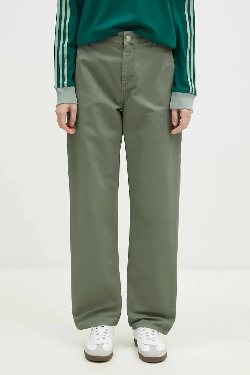 pantaloni Pierce Pant Straight donna colore verde I026588.1YFGD