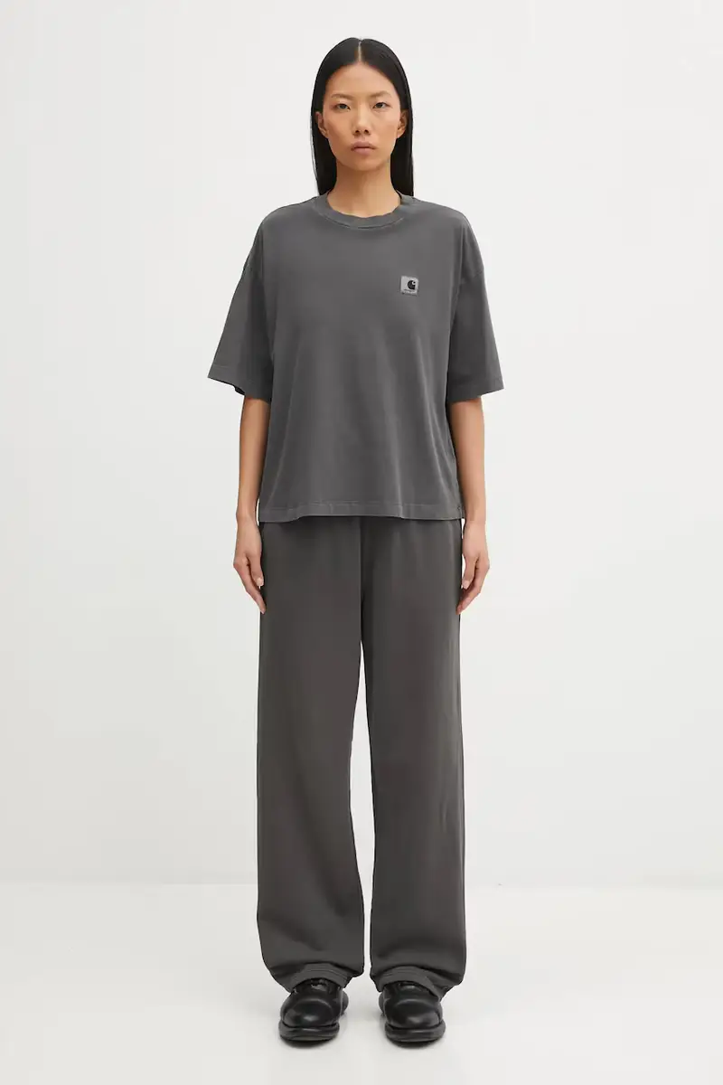 pantaloni tuta di cotone W' Benton Sweat Pant donna colore grigio I034513.87GD miniatura 5