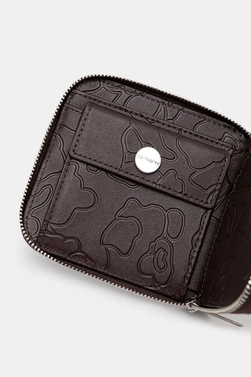 portafoglio in pelle Camo Duck Wallet colore marrone I035402.3BXXX miniatura 4