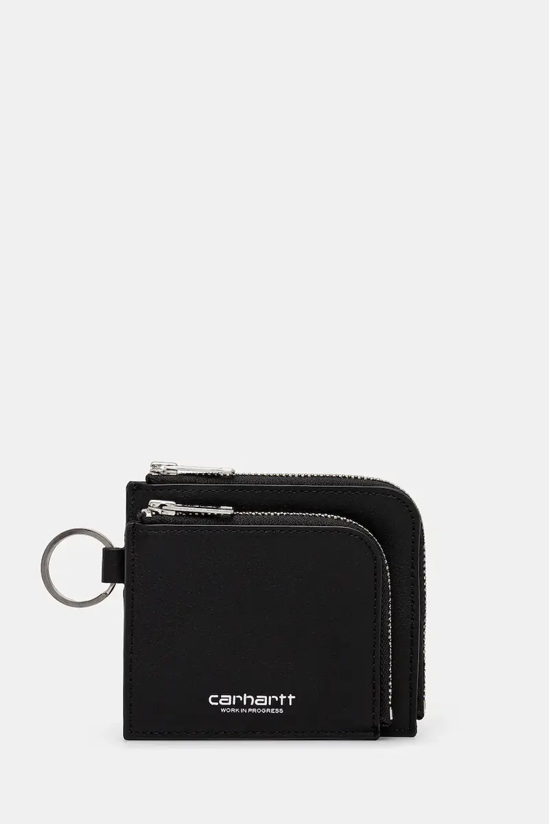 portafoglio in pelle Double Vegas Zip Wallet colore nero I033802