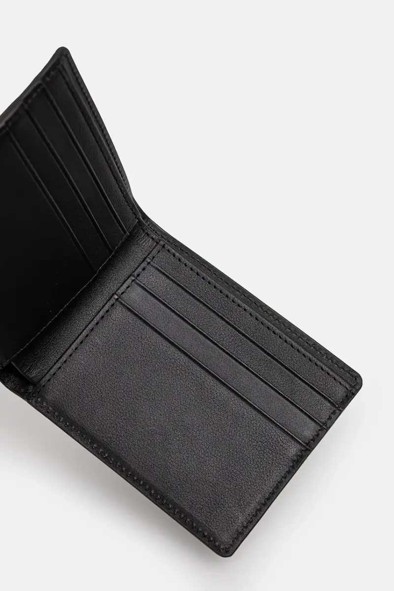 portafoglio in pelle Vegas Billfold Wallet Nero miniatura 4