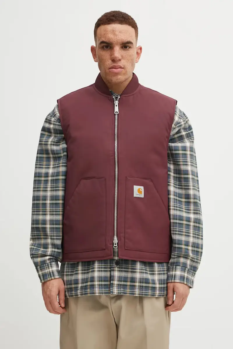 smanicato Leroy Vest colore granata I035543.33KXX