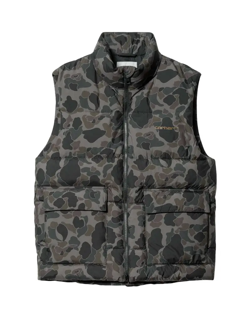 Carhartt Wip Springfield vest jacket piumino smanicato - Camo Duck Grey / Hamilton Brown S