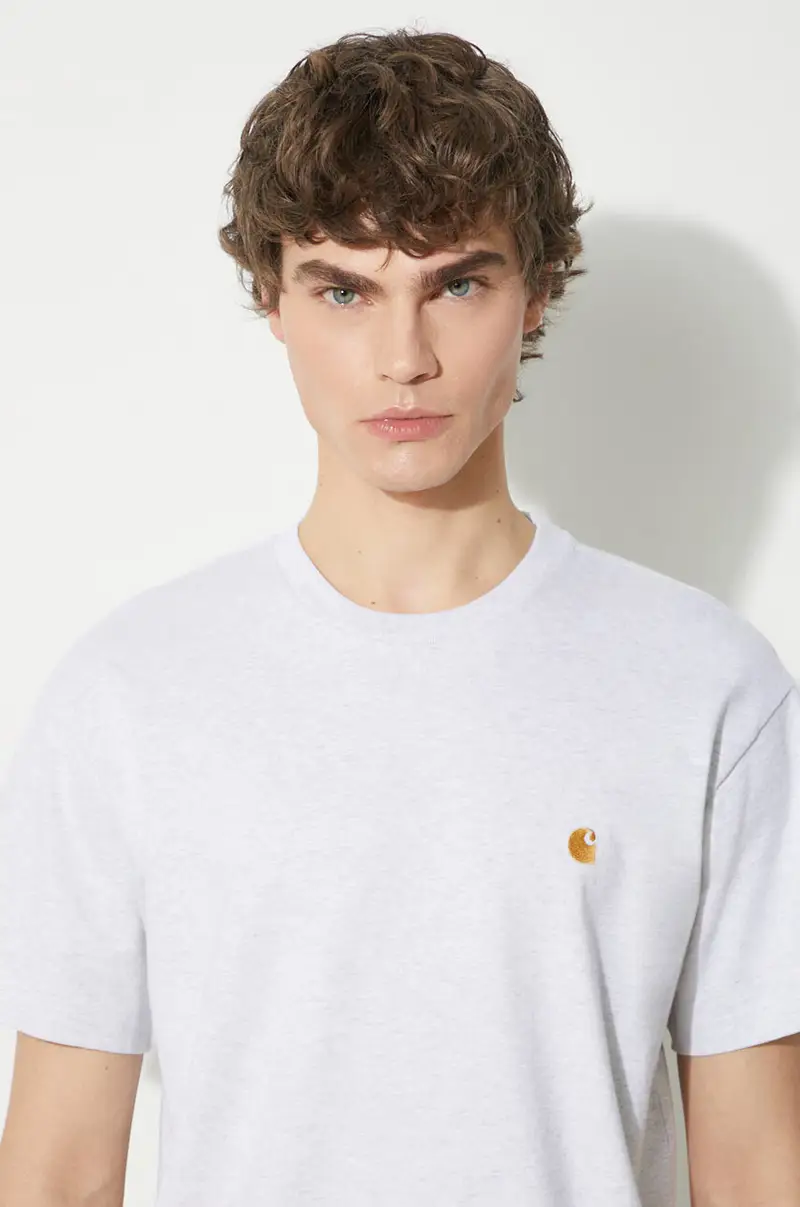 Carhartt WIP T-shirt Uomo Grigio 3171852 miniatura 3