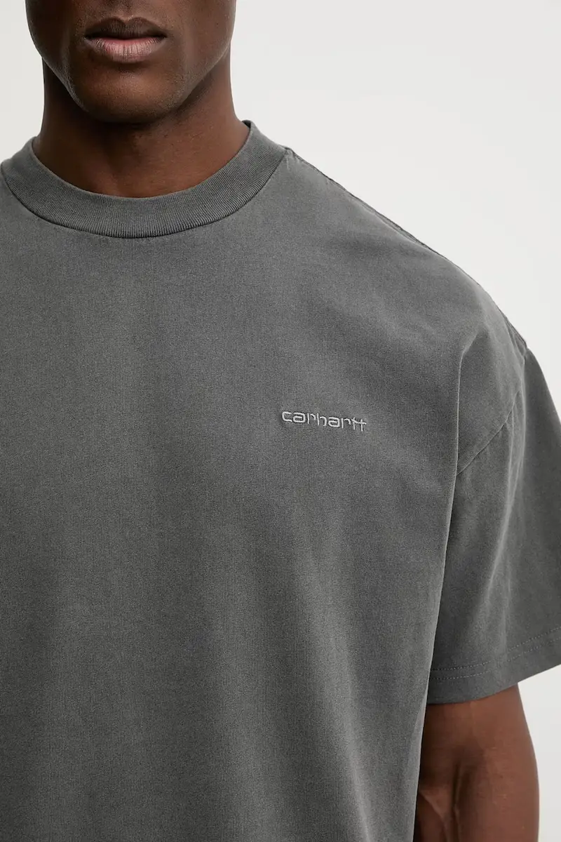 Carhartt WIP T-shirt Uomo Grigio 3881360 miniatura 4