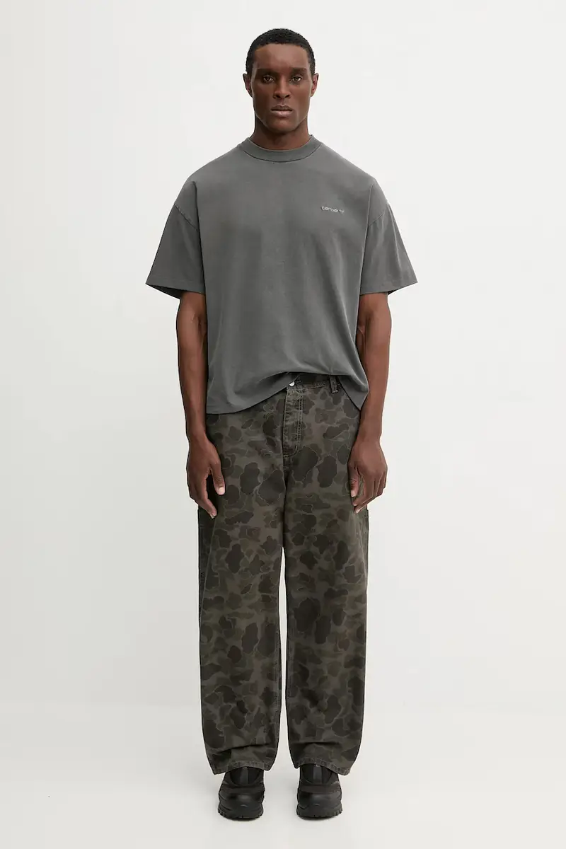 Carhartt WIP T-shirt Uomo Grigio 3881360 miniatura 5