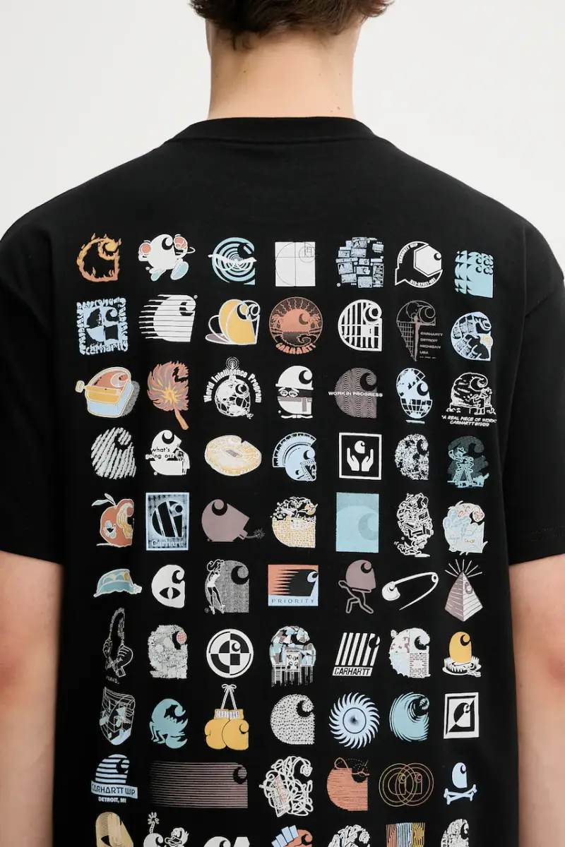 Carhartt WIP T-shirt Uomo Nero 3881407 miniatura 4