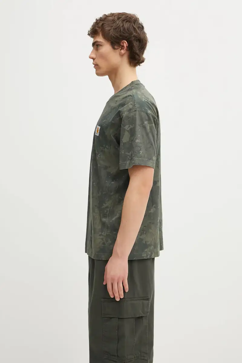 Carhartt WIP T-shirt Uomo Verde 3528292 miniatura 2
