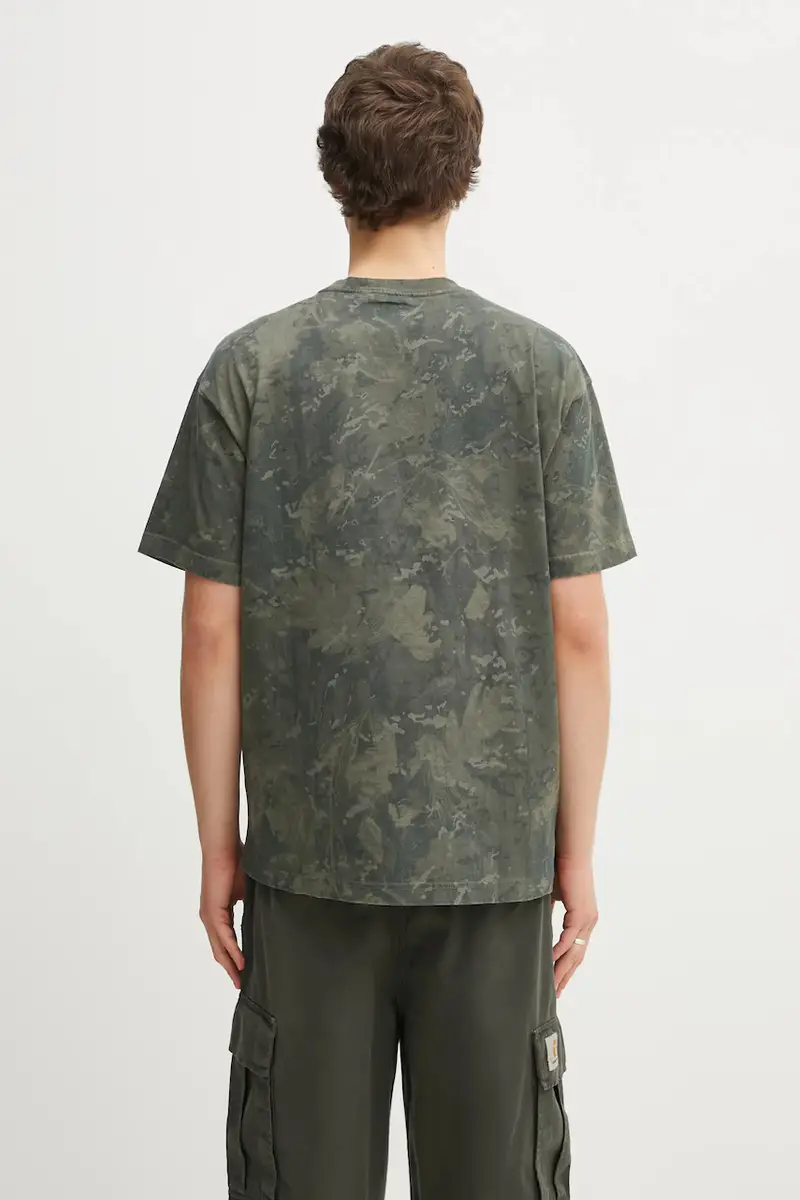 Carhartt WIP T-shirt Uomo Verde 3528292 miniatura 3