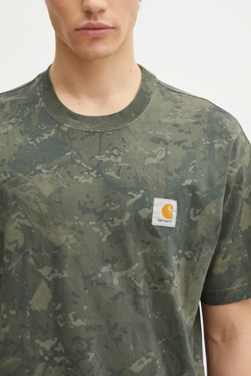 Carhartt WIP T-shirt Uomo Verde 3528292 miniatura 4