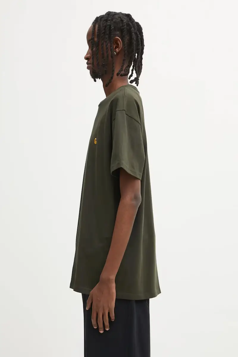 Carhartt WIP T-shirt Uomo Verde 3172302 miniatura 2