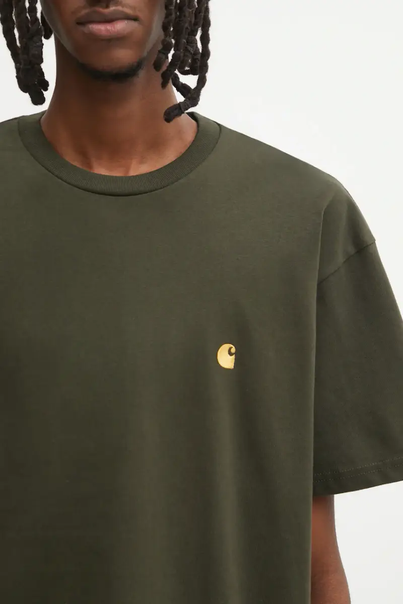Carhartt WIP T-shirt Uomo Verde 3172302 miniatura 4
