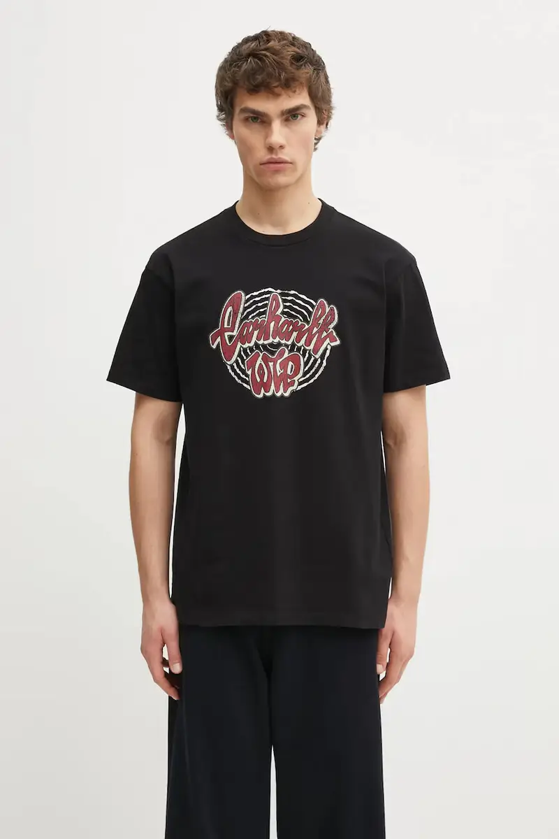 Carhartt WIP T-shirt Uomo Nero 3528174 miniatura 3