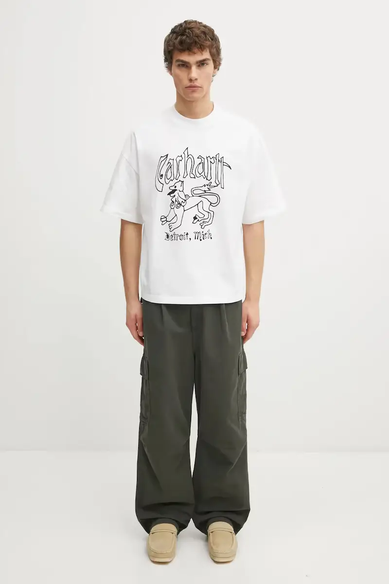 Carhartt WIP T-shirt Uomo Bianco 3527825 miniatura 5