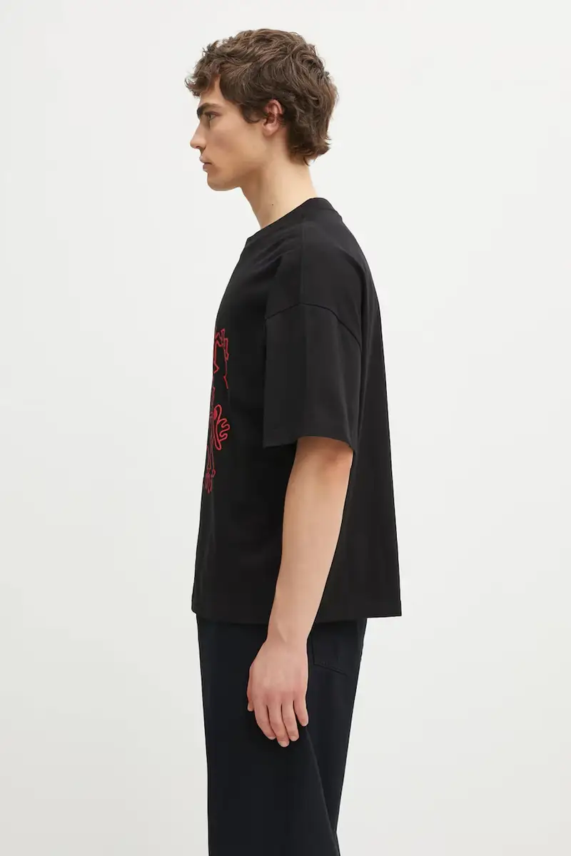 Carhartt WIP T-shirt Uomo Nero 3528153 miniatura 2