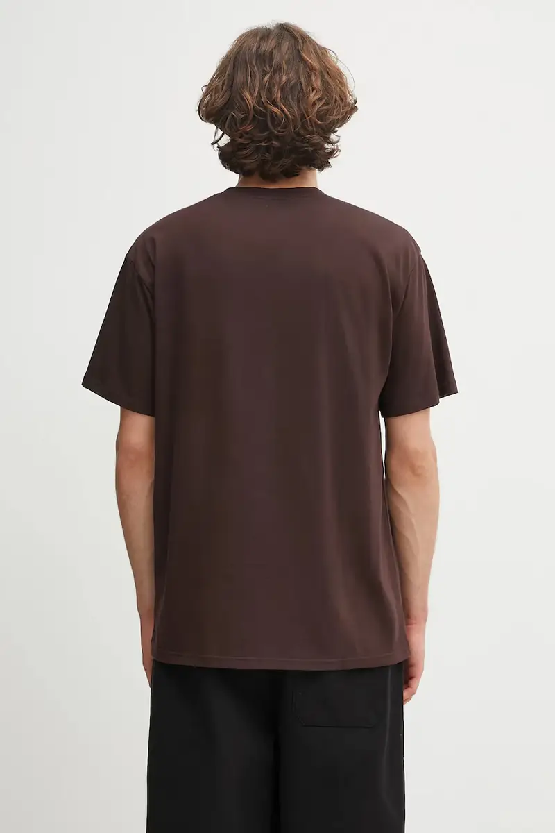 Carhartt WIP T-shirt Uomo Marrone 2470957 miniatura 3