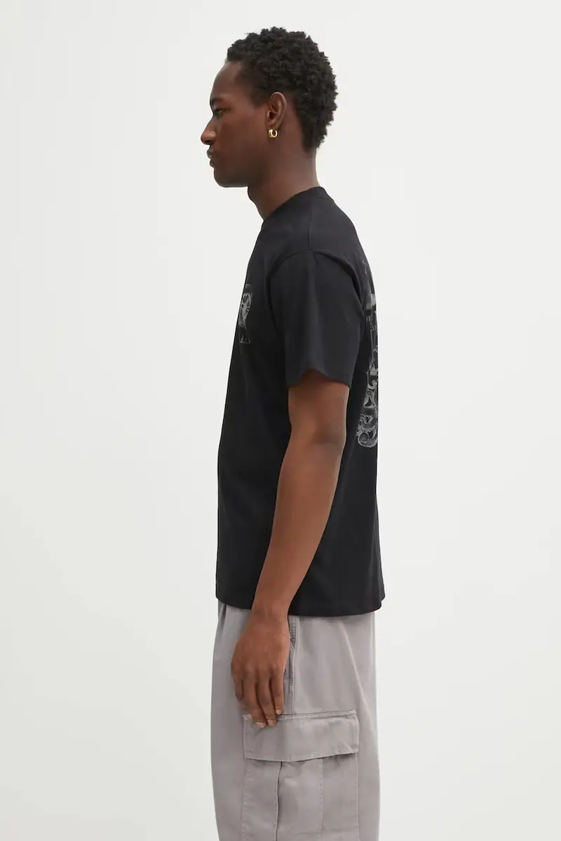Carhartt WIP T-shirt Uomo Nero 3528145 miniatura 2