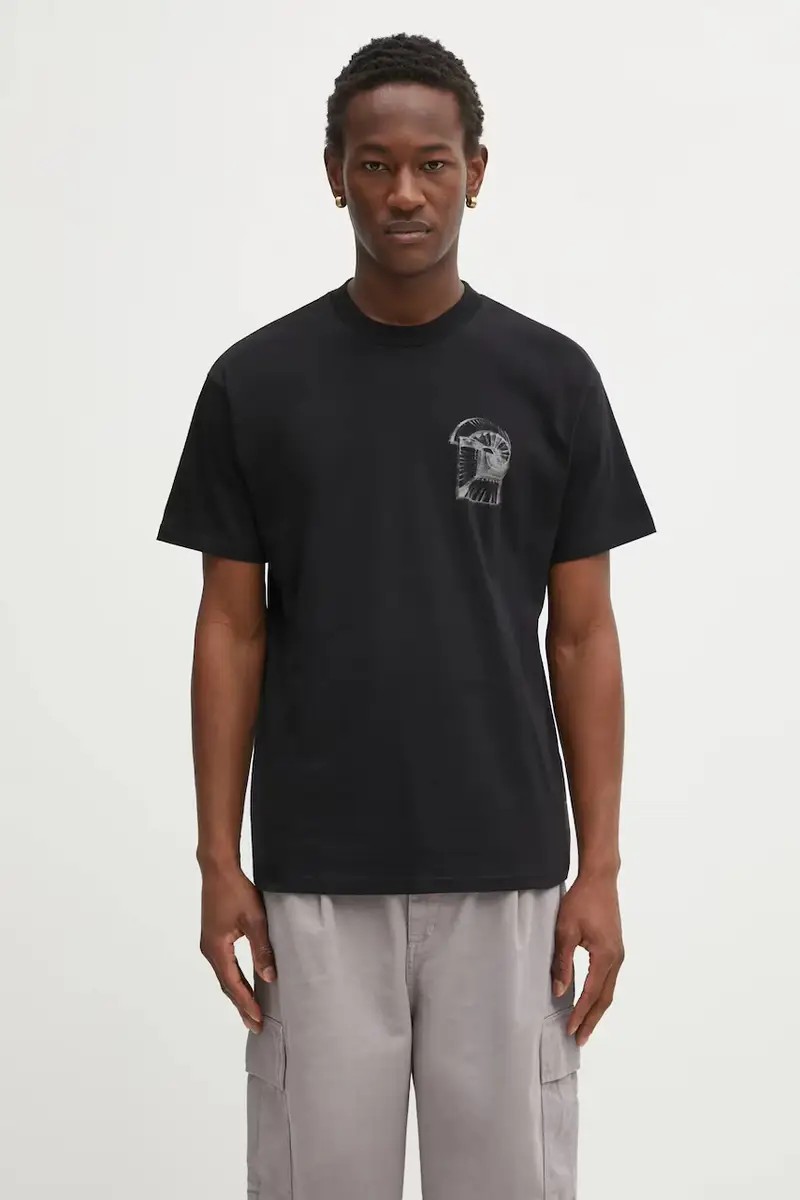 Carhartt WIP T-shirt Uomo Nero 3528145 miniatura 3