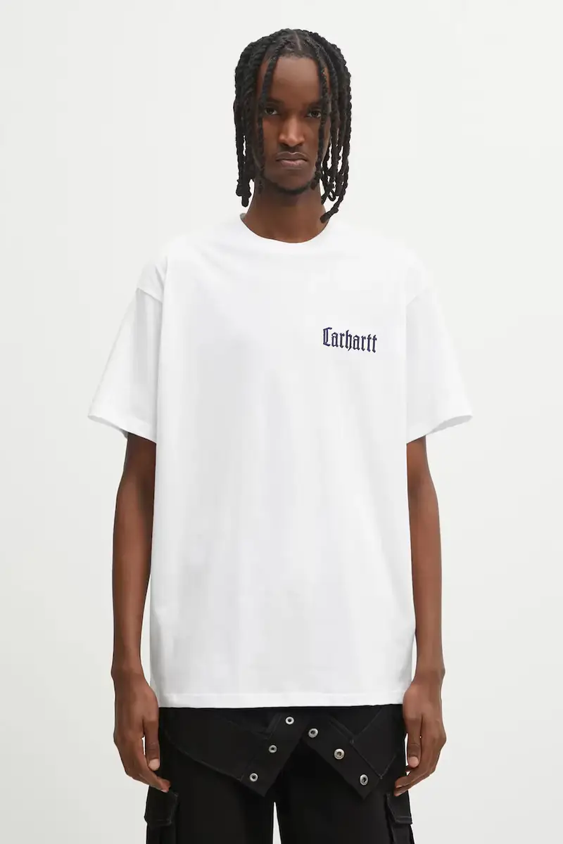 Carhartt WIP T-shirt Uomo Bianco 2520687 miniatura 3