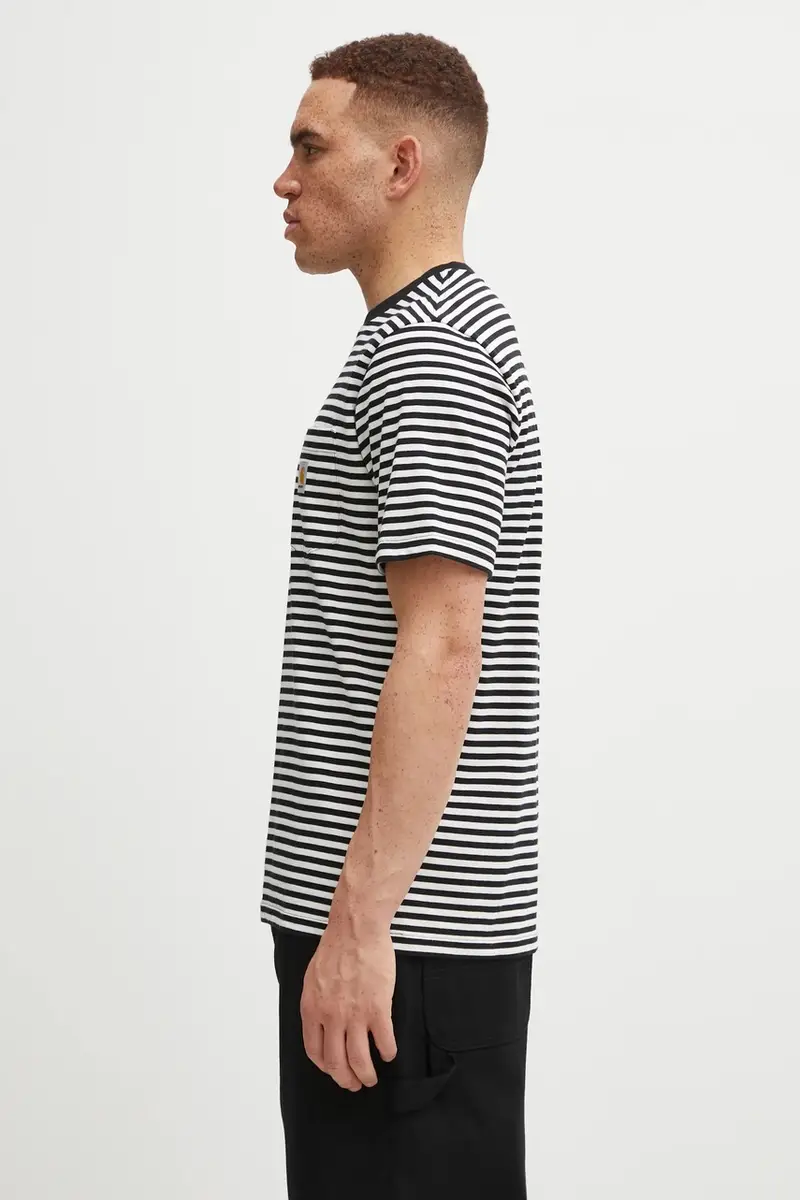Carhartt WIP T-shirt Uomo Nero 3474225 miniatura 2