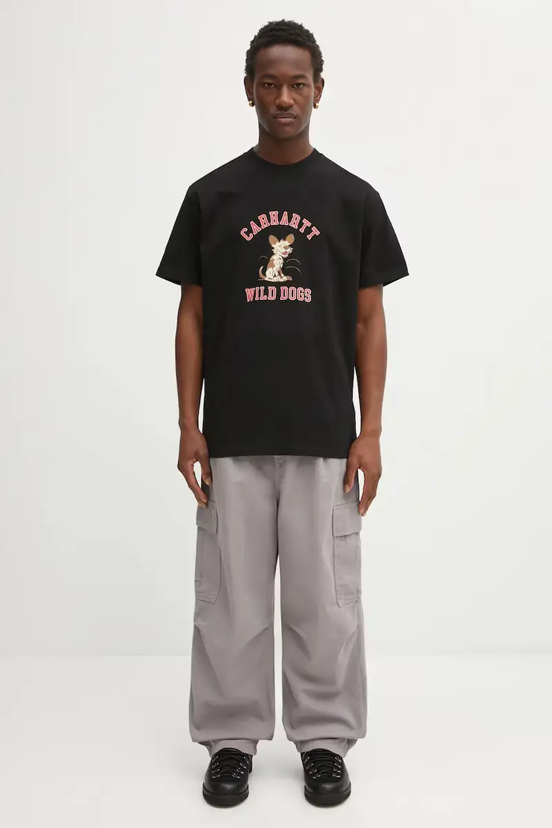 Carhartt WIP T-shirt Uomo Nero 3528127 miniatura 5