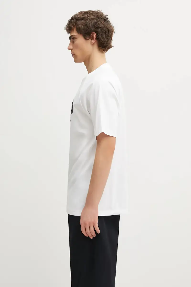 t-shirt in cotone S/S WIP T-Shirt colore bianco con applicazione I034646.2Y2XX miniatura 2