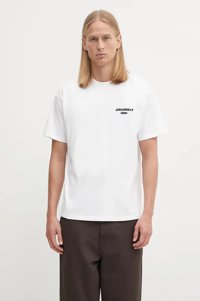 Carhartt WIP T-shirt Uomo Bianco 2470905 miniatura 3