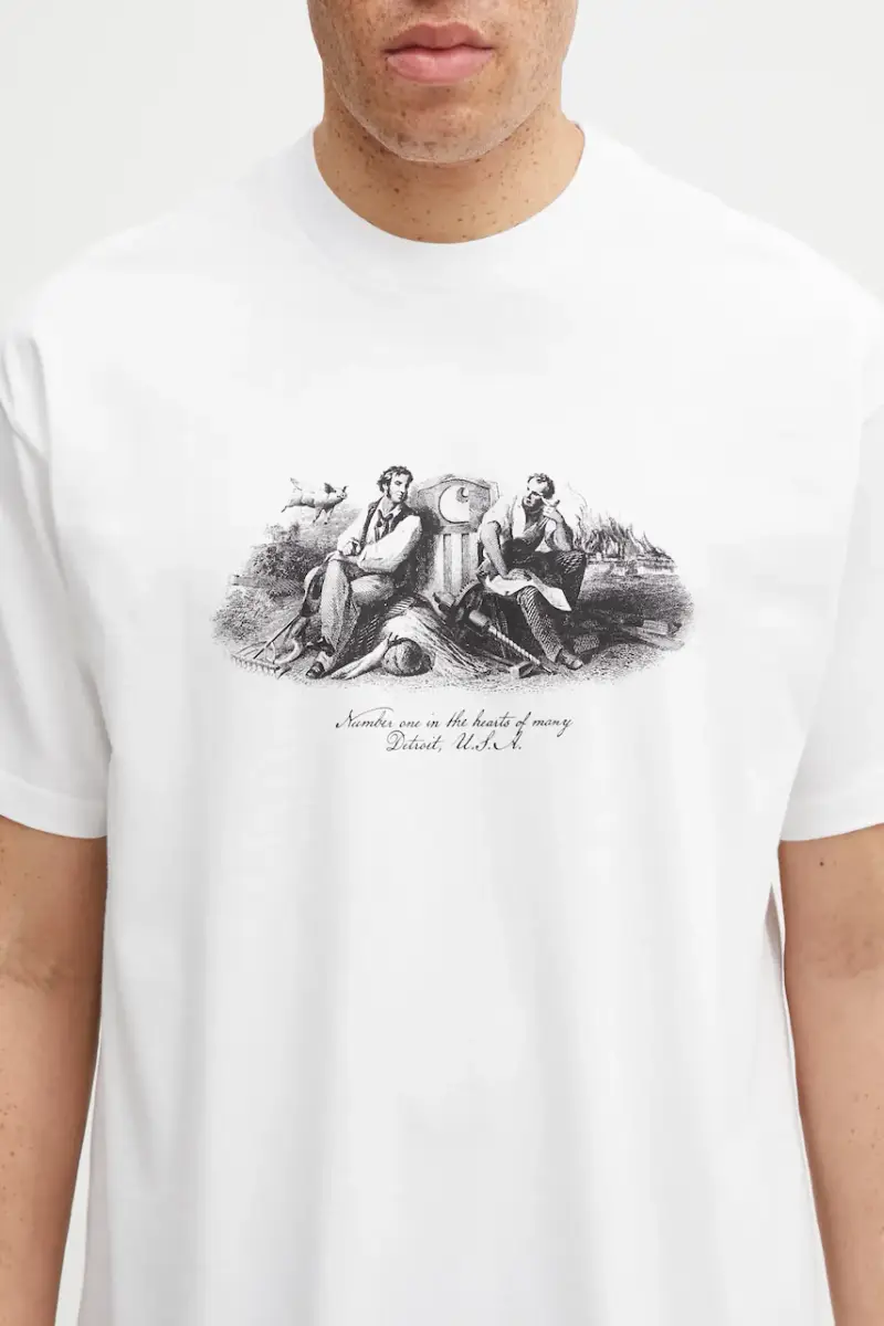 Carhartt WIP T-shirt Uomo Bianco 3474024 miniatura 4