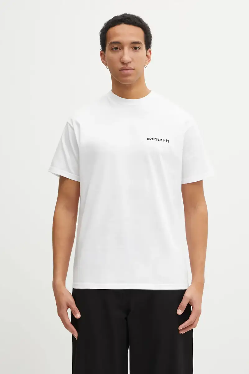 Carhartt WIP T-shirt Uomo Bianco 3876759 miniatura 3