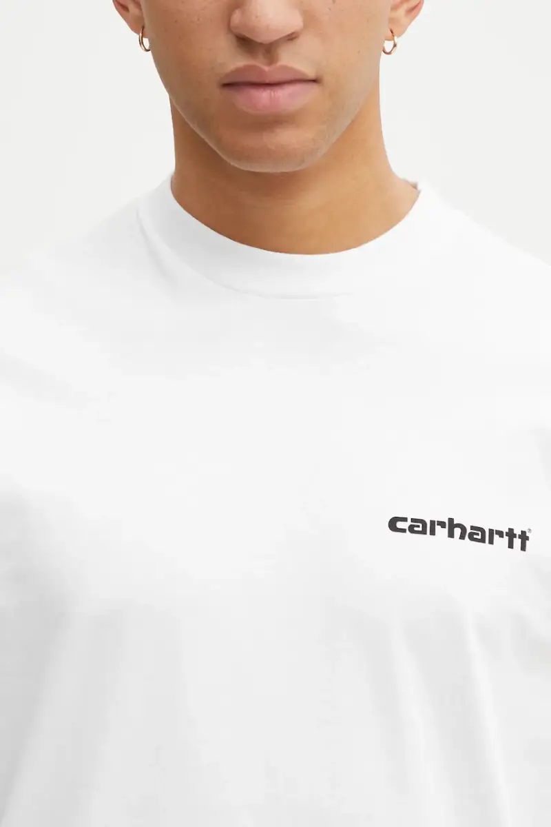 Carhartt WIP T-shirt Uomo Bianco 3876759 miniatura 4