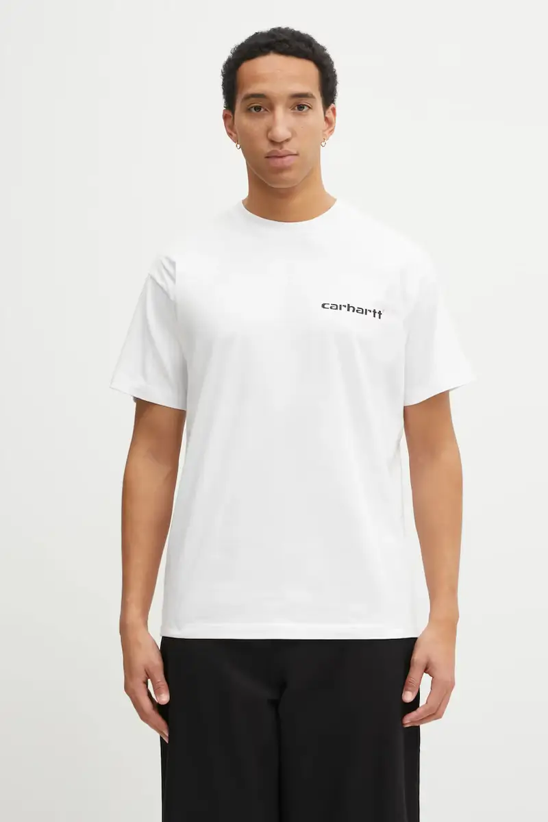Carhartt WIP T-shirt Uomo Bianco 3876762 miniatura 3