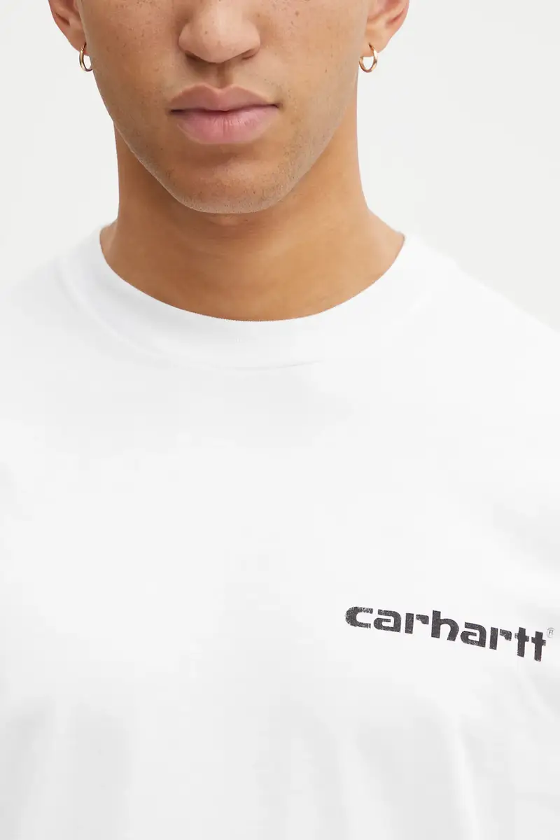 Carhartt WIP T-shirt Uomo Bianco 3876762 miniatura 4