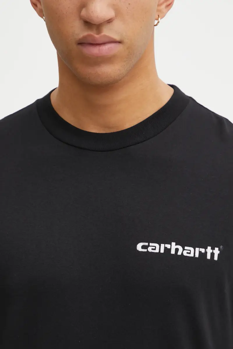 Carhartt WIP T-shirt Uomo Nero 3876794 miniatura 4