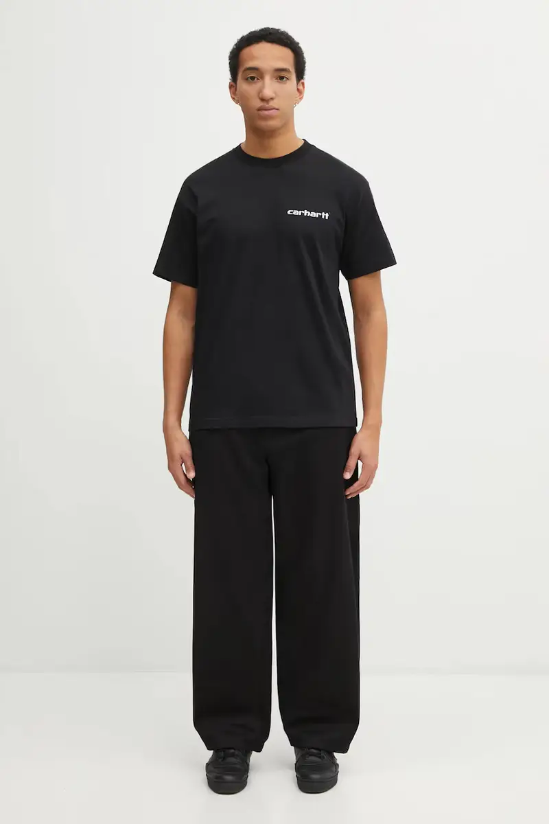 Carhartt WIP T-shirt Uomo Nero 3876794 miniatura 5